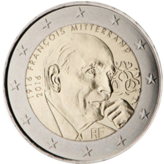 Francia 2016 2 € euros conmemorativos François Mitterrand Francia 2016 2 € euros conmemorativos François Mitterrand
