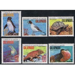 Ecuador 1240/45 1992 Fauna Galápagos Spheniscus Creagrus Testudo Zalophus MNH