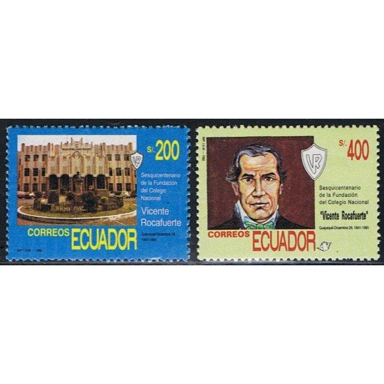 Ecuador 1246/47 1992 Colegio Nacional Vicente Rocafuerte MNH Ecuador 1246/47 1992 Colegio Nacional Vicente Rocafuerte MNH