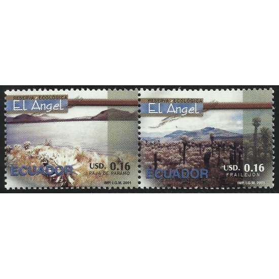 Ecuador 1615/16 2001 Reserva Ecológica El Ángel Paja de Páramo Frailejón MNH Ecuador 1615/16 2001 Reserva Ecológica El Ángel Paja de Páramo Frailejón MNH