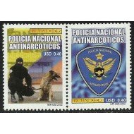 Ecuador 1652/53 2002 Policía Nacional Antinarcóticos Perro dog MNH Ecuador 1652/53 2002 Policía Nacional Antinarcóticos Perro dog MNH