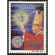 Ecuador 1710 2003 Papa Juan Pablo II Bendición al emigrante Ecuatoriano MNH