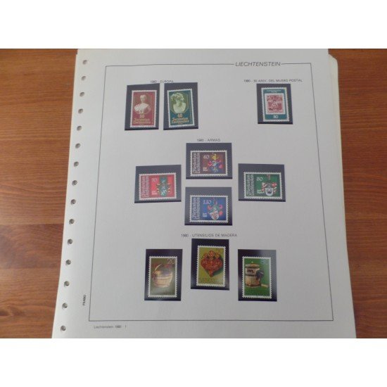 Colección Collection Liechtenstein 1980 - 1985 Completa MNH Colección Collection Liechtenstein 1980 - 1985 Completa MNH