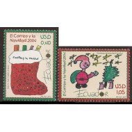 Ecuador 1808/09 2004 Navidad Christmas Papa Noel MNH Ecuador 1808/09 2004 Navidad Christmas Papa Noel MNH