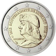 Mónaco 2012 2 € euros conmemorativos Lucien I Grimaldi