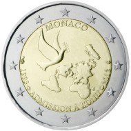 Mónaco 2013 2 € euros conmemorativos Naciones Unidas