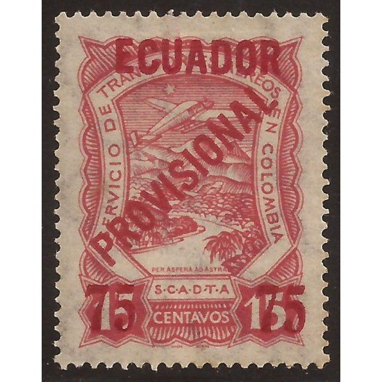 Ecuador A- 2 1928 Aéreo Avión Provisional MH