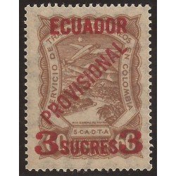 Ecuador A- 5 1928 Aéreo Avión Provisional MNH Ecuador A- 5 1928 Aéreo Avión Provisional MNH