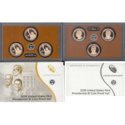 Estados Unidos USA 2016 Monedas 3 Coins 1 $ Set Proof San Francisco 