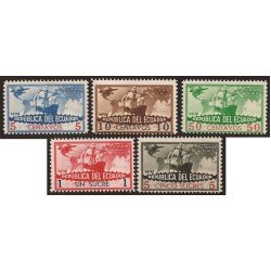 Ecuador A- 36/40 1935 443 Aéreo Aniv. Descubrimiento América Colon Columbus
