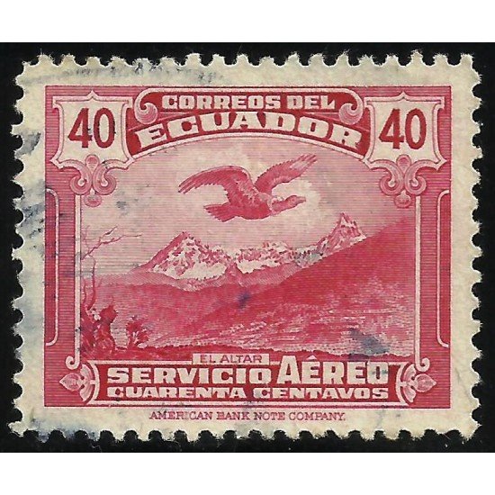 Ecuador A- 168 1946 Servicio Aéreo El Altar Águila Fauna bird 