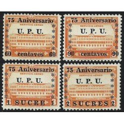 Ecuador A- 212/15 1949 Servicio Aéreo 75 Aniversario UPU MH Ecuador A- 212/15 1949 Servicio Aéreo 75 Aniversario UPU MH