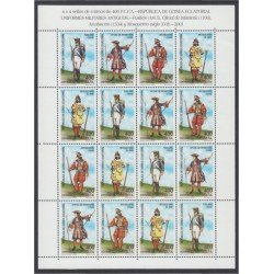Guinea Ecuatorial 288/91 2002 Uniformes militares MNH