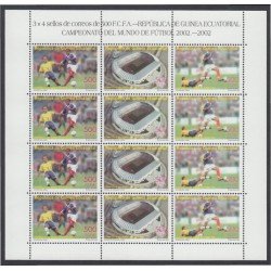 Guinea Ecuatorial 304/06 2003 Minihojita Copa del Mundo de Fútbol 2002 MNH