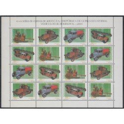 Guinea Ecuatorial 280/83 2001 Minihojita Vehículos de bomberos MNH