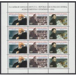 Guinea Ecuatorial 307/09 2003 Minihojita Acontecimientos y Efemérides MNH