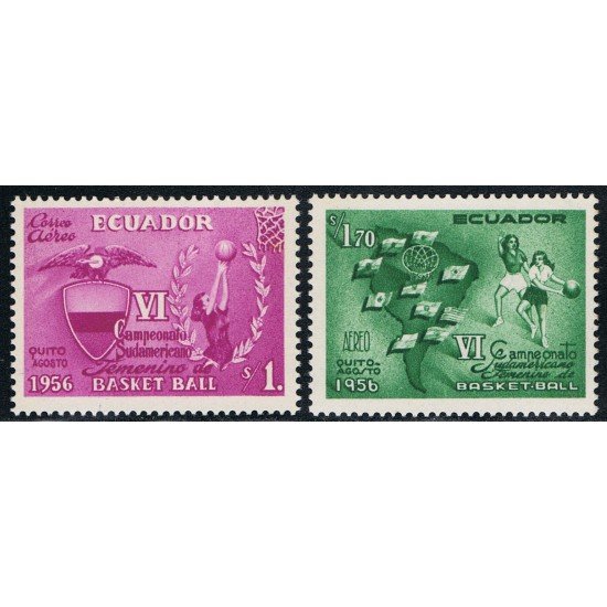 Ecuador A- 304/05 19566 Juegos Sudamericanos Basket MNH 