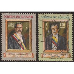 Ecuador A- 344/45 1959 Aéreo Cº Nacimiento Dr. José Luis Tamayo Usado