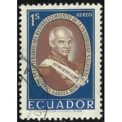 Ecuador A- 388 1961 Aéreo I Centenario Integridad Nacional Usado