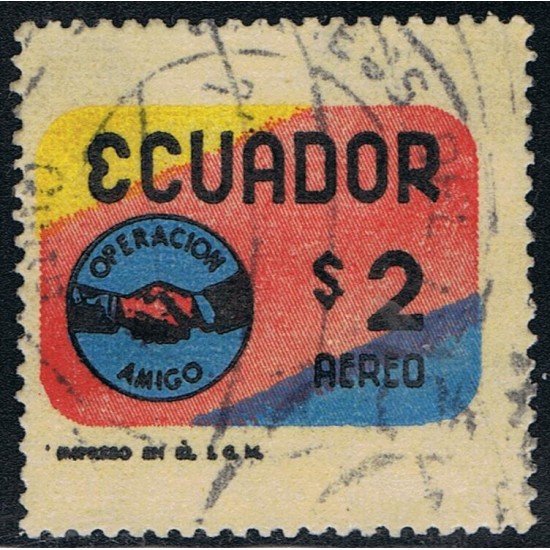 Ecuador A- 505 1970 Aéreo Operación Amigo Amnistía Usado