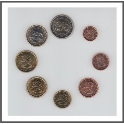 Finlandia 2010 Emisión monedas Sistema monetario euro € Tira