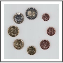 Finlandia 2014 Emisión monedas Sistema monetario euro € Tira