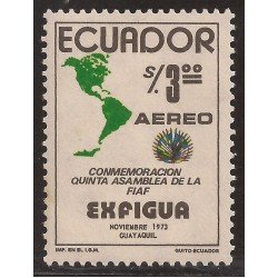 Ecuador A- 582 1974 Aéreo EXIGUA Asamblea de la FIAF MNH Ecuador A- 582 1974 Aéreo EXIGUA Asamblea de la FIAF MNH