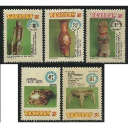 Ecuador A- 610/14 1976 Aéreo Museo de Arqueología archeology MNH Ecuador A- 610/14 1976 Aéreo Museo de Arqueología archeology MNH
