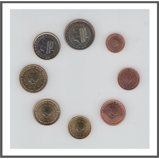 Holanda 2012 Emisión monedas Sistema monetario euro € Tira
