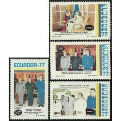 Ecuador A- 637/40 1977 Reunión Presidente Ecuador y Colombia MNH 