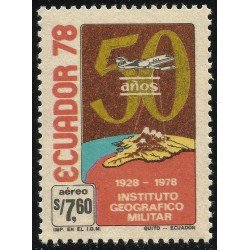 Ecuador A- 653 1978 Instituto Geográfico Militar Military MNH