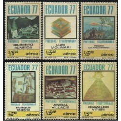 Ecuador A- 661/66 1978 Pintores ecuatorianos painting Almeida Molinari Tabara 