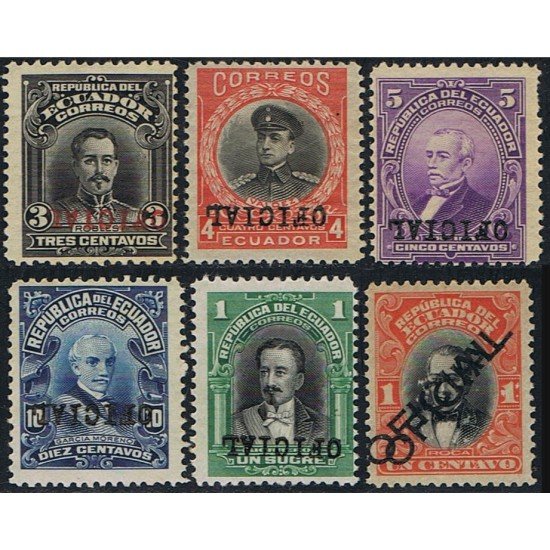 Ecuador S- 146a/50a 1928 Variedad Variety Servicios Service 