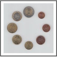 Francia 1999 Emisión monedas Sistema monetario euro € Tira Francia 1999 Emisión monedas Sistema monetario euro € Tira
