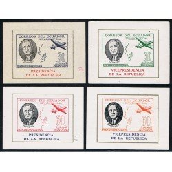 Ecuador S- 32/35 1949 Servicio Presidente Roosevelt MNH Ecuador S- 32/35 1949 Servicio Presidente Roosevelt MNH