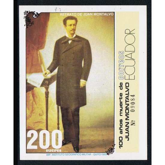 Ecuador Hojita Block 90 1989 Cámara de Comercio MNH Ecuador Hojita Block 90 1989 Cámara de Comercio MNH