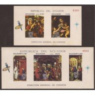 Ecuador Hojitas Michel 53/54 1967 Van der Weyden Pintura painting MNH Ecuador Hojitas Michel 53/54 1967 Van der Weyden Pintura painting MNH