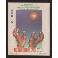 Ecuador Hojitas Michel 80 1978 Cincuentenario Instituto Ecuatoriano de Seguridad Social MNH Ecuador Hojitas Michel 80 1978 Cincuentenario Instituto Ecuatoriano de Seguridad Social MNH