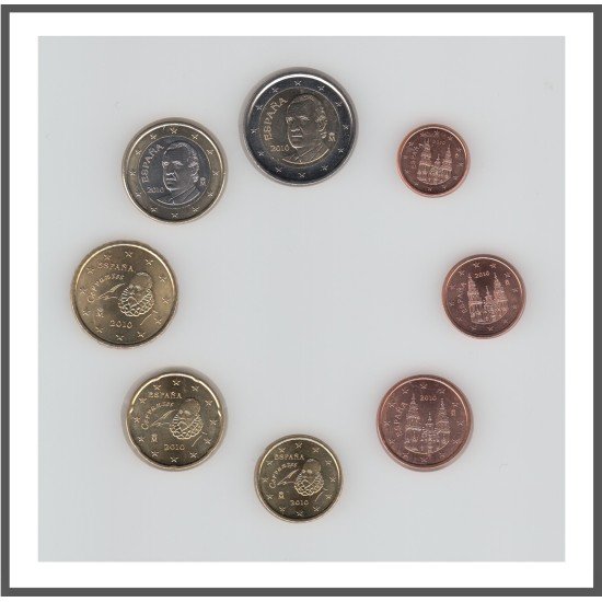 España 2010 Emisión monedas Sistema monetario euro € Tira