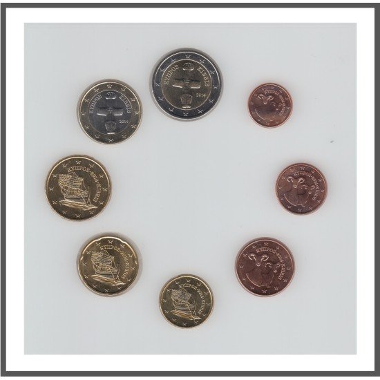 Chipre 2014 Emisión monedas Sistema monetario euro € Tira