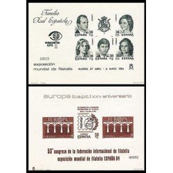 España Spain Prueba de lujo 6/7 1984 España 84 Familia Real España Spain Prueba de lujo 6/7 1984 España 84 Familia Real