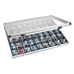 Lindner 4890-45 Vitrina de aluminio con 45 compartimentos 36 x 49 mm Lindner 4890-45 Vitrina de aluminio con 45 compartimentos 36 x 49 mm