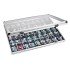 Lindner 4890-45 Vitrina de aluminio con 45 compartimentos 36 x 49 mm