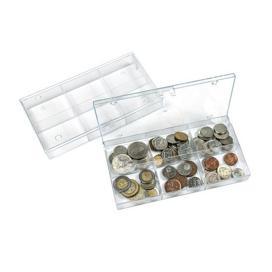 Lindner 4821P Cajas coleccionables apilables con 6 arreglos