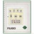 Hojas Filabo España Registro montado con protectores, enteros Postales 1980-1985