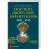 Deutsche Orden und Ehrenzeichen Band I: 1800-1945