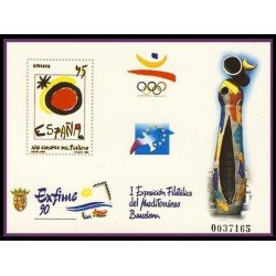 España Spain Prueba de lujo 22 1990 Mediterráneo Barcelona Exfime 90 