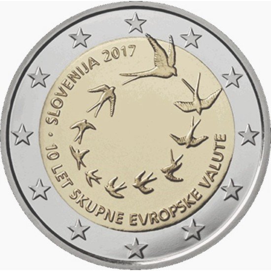 Eslovenia 2017 2 € euros conmemorativos Av del euro en Eslovenia Eslovenia 2017 2 € euros conmemorativos Av del euro en Eslovenia
