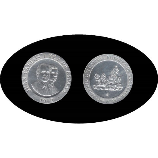 España Spain 1992 200 ptas  sin estuche Plata Ag