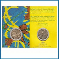 Francia France 2002 Coin Card 1/4 € euro Mapa Europa Francia France 2002 Coin Card 1/4 € euro Mapa Europa